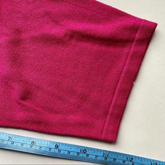 TanJay Lightweight 3/4 Sleeve Sweater - Hot Pink Cotton Knit - Picture 6 of 8
